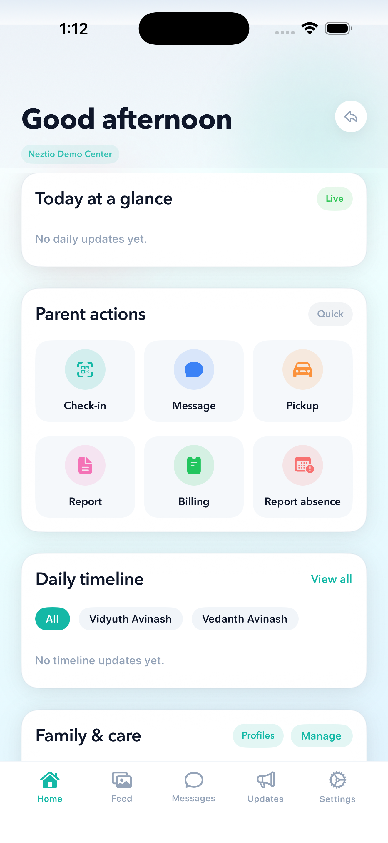Everything at a glance - iOS